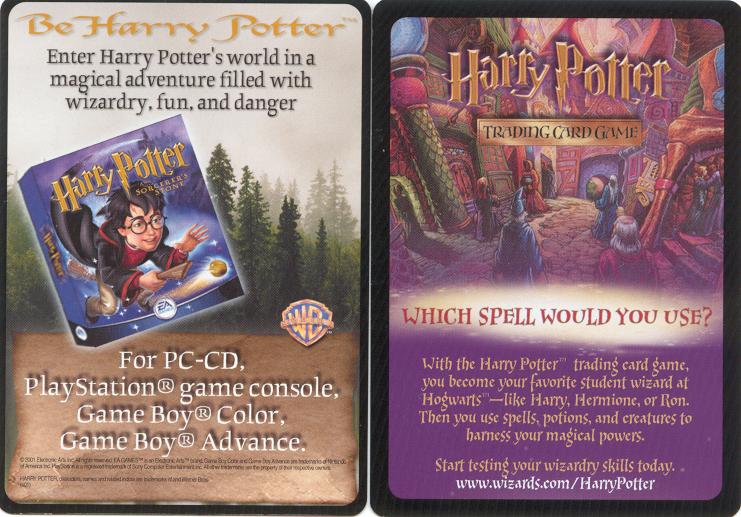 Harry Potter ccg " Swelling Potion # Promo card with insert Sealed 