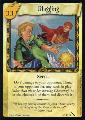 50 Wizards Harry Potter Trading Card Game Draco's trick Spell No 2001