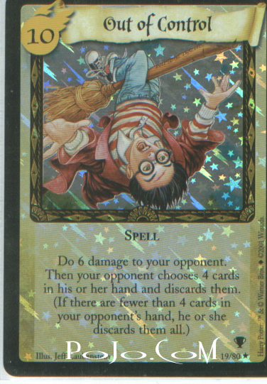 Practice Match Match No Harry Potter TCG Quidditch Cup Expansion 2001 65 