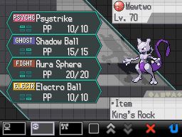 Mewtwo Move Set