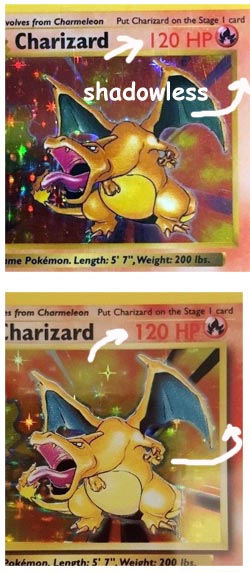 Shadowless Pokemon Card example