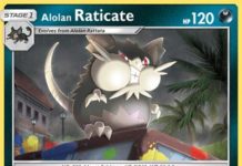 Alolan Raticate Burning Shadows BUS 82