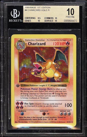 Beckett Pristine 10 Charizard