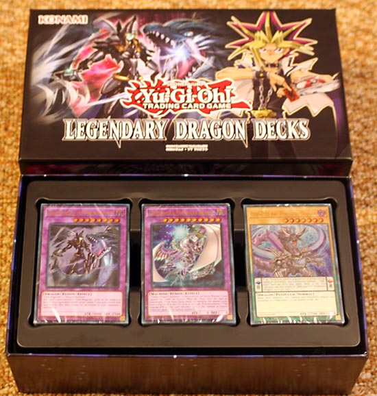 Yugioh Legendary Dragon Decks Factory Sealed Box 153 Cards! Brand New! 