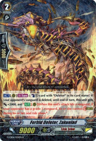 Forbid Deletor, Zakuelad