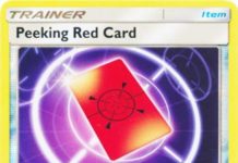 Peeking Red Card