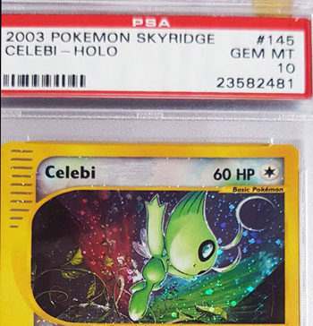 PSA 10 GEM MINT Celebi Skyridge Crystal Holo 2003 - $2k