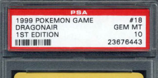 1999 Pokemon 1st Edition Base Dragonair PSA 10 Gem Mint #18