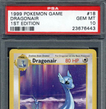 1999 Pokemon 1st Edition Base Dragonair PSA 10 Gem Mint #18
