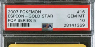 Pokémon Espeon Gold Star POP Series 5