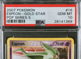 Pokémon Espeon Gold Star POP Series 5