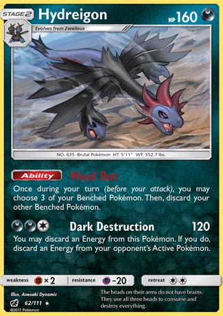 Hydreigon - Pokemon TCG - Dark Type/ Dragon Type