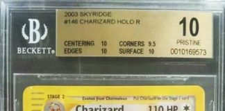 2003, Skyridge Crystal Holo CHARIZARD #146