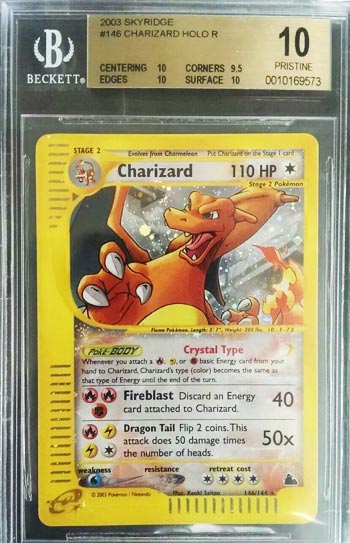 2003, Skyridge Crystal Holo CHARIZARD #146 