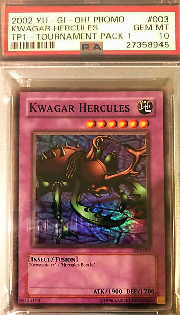 Yugioh Vintage unlimited TP3-007 Kwagar Hercules Rare NM packed fresh unplayed 