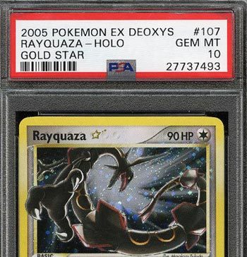 Gold Star Holo Rayquaza