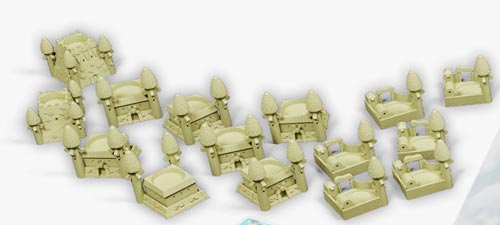 Bunny Kingdom city figurines