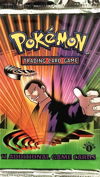 Pokemon-1st-Edition-Gym-Challenge-Booster-Pack-Factory-Sealed-Giovanni-Art  Pokemon-1st-Edition-Gym-Challenge-Booster-Pack-Factory-Sealed-Giovanni-Art Have one to sell? Sell now Pokemon 1st Edition Gym Challenge Booster Pack