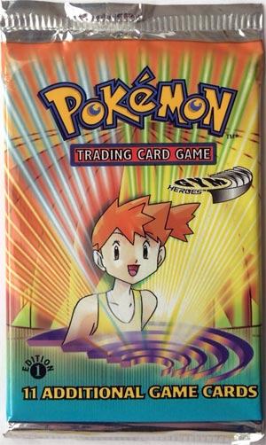 Pokemon 1st Edition Gym Heroes Booster Pack