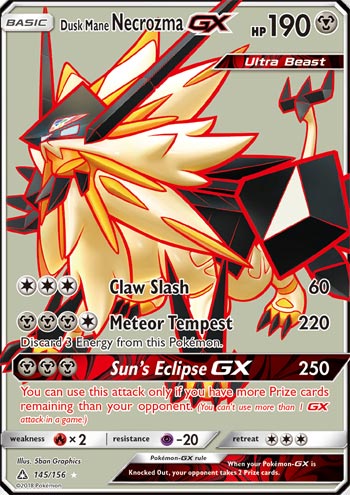 Pokemon Card Necrozma GX Dusk Mane 90//156 English Card