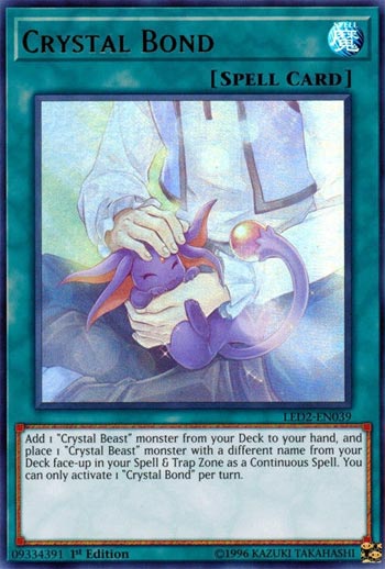 Crystal Bond Yu Gi Oh Card Of The Day Pojo Com