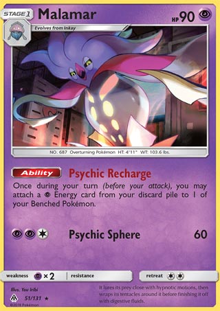 Pokemon Complete Deck - Psychic Ultra Beast - Nihilego GX, Naganadel GX,  Malamar