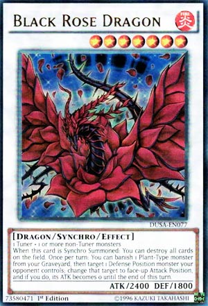 Black Rose Dragon Common 1st Edition yugioh konami original LED4-EN028 