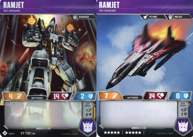 Details about   Ramjet  Decepticon Wave 1 common Foil Transformers TCG  GM2559 