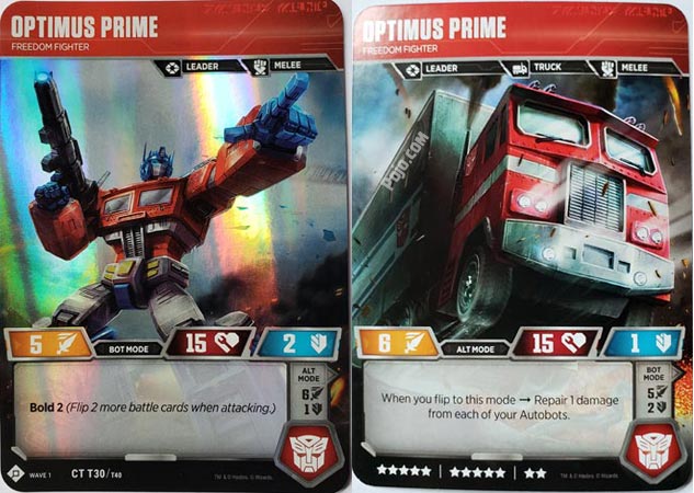 Transformers Trading Card Game Rare Variable Listing 