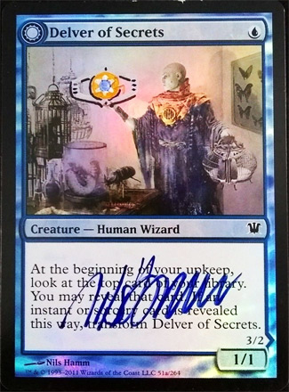 Delver of Secrets Signed and Altered