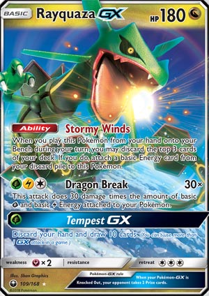 Rayquaza-GX - SM Celestial Storm