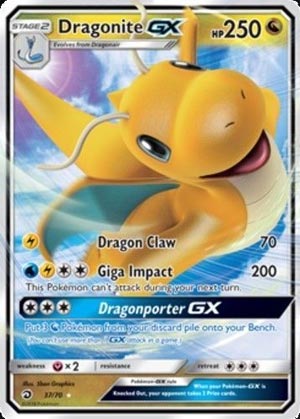 Dragonite GX 37/70 Dragon Majesty 