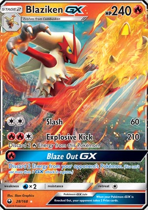 Blaziken-GX Celestial Storm 