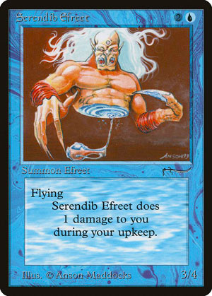 Serendib Efreet - MTG Throwback Thursday Arabian Nights (1993