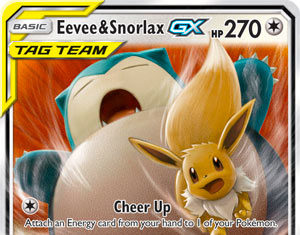 Eevee & Snorlax-GX (Team Up 120)