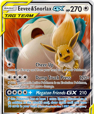 Eevee & Snorlax-GX (Team Up 120)