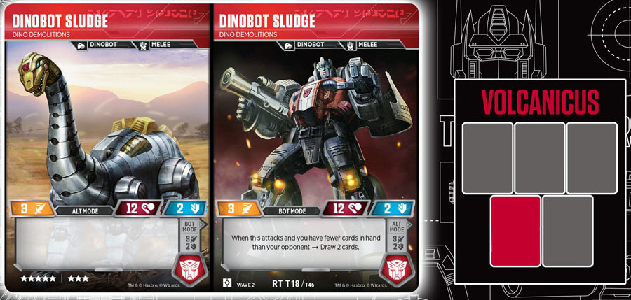 Transformers TCG Rise Combiners Wave 2 Volcanicus 5 Card Set Dinobots!! 