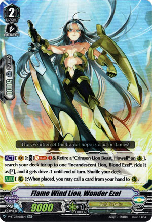 Flame Wind Lion, Wonder Ezel (V Series)