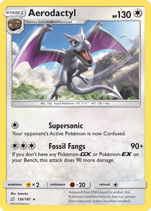 Card Pokémon Aerodactyl Original Inglês Fóssil