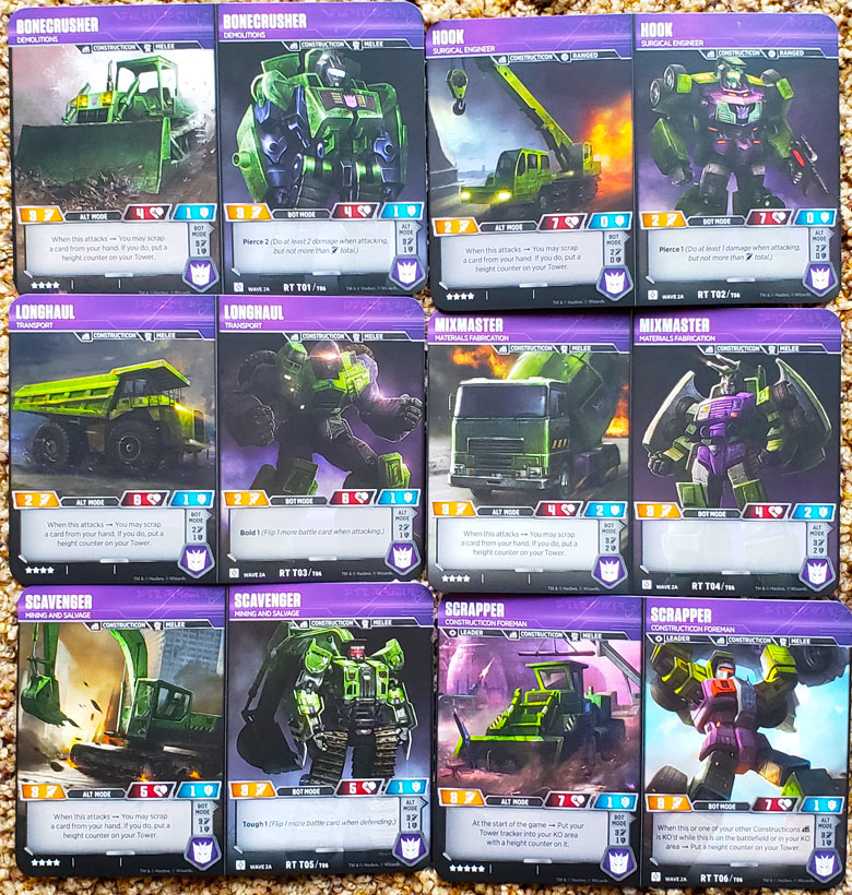 Devastator Cards