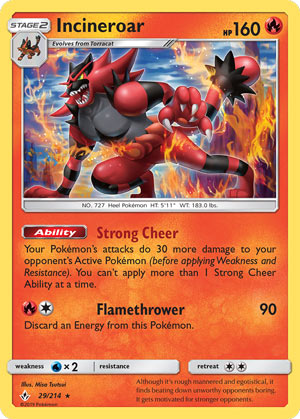 Incineroar (Unbroken Bonds UNB 29)