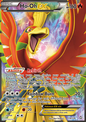 PrimetimePokemon's Blog: Ho-Oh EX -- Dragons Exalted Pokemon Card Review