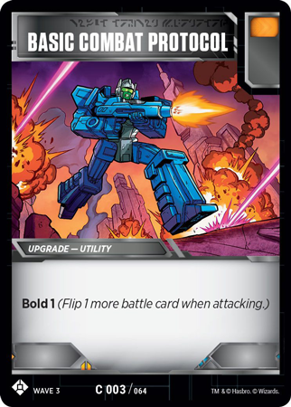 Two Pronged Attack R 061 Set of 3 Transformers Trading Card Game Battle Cards