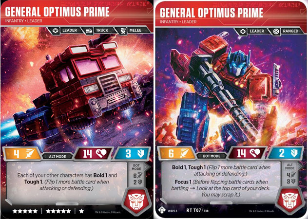 Transformers TCG Optimus Prime #CT T30 Common Character Card 