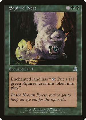 Squirrel Nest Near Mint Normal English Magic Card Conspiracy MTG TCG