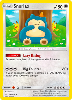 Snorlax (Unbroken Bonds UNB 158)