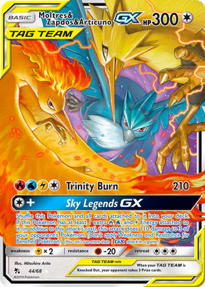  Moltres & Zapdos & Articuno-GX (Hidden Fates HIF 44)