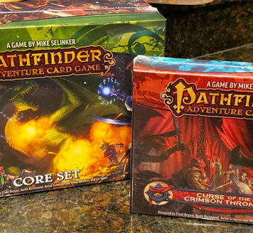 Pathfinder Adventure Card Game Core Set and The Curse of The Crimson Throne Expansion