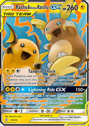 Raichu & Alolan Raichu-GX