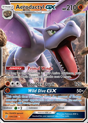 Aerodactyl-GX - Unified Minds Pokemon Review 